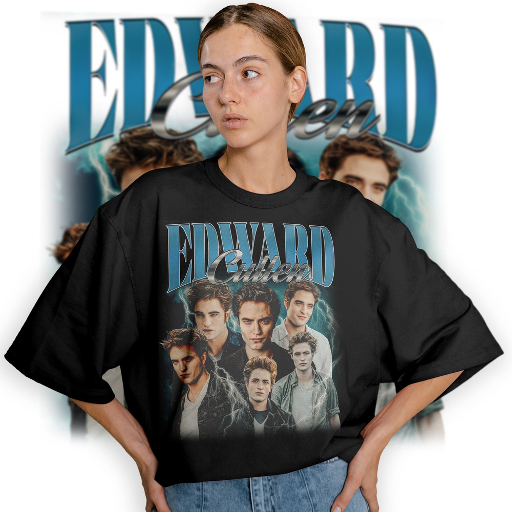 Limited Edward Cullen Vintage T-Shirt, Graphic Unisex T-shirt, Retro 90's Edward Cullen Fans Homage T-shirt, Gift For Women and Men - 1.jpg