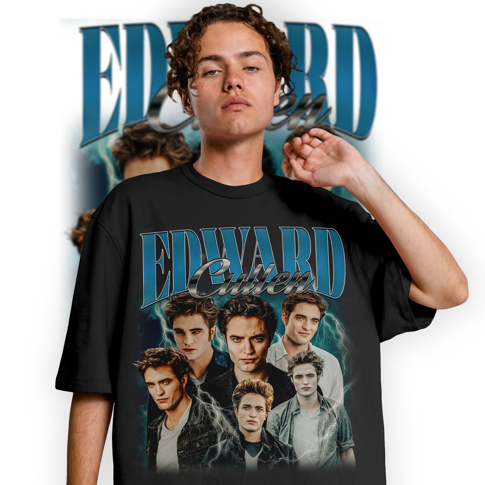 Limited Edward Cullen Vintage T-Shirt, Graphic Unisex T-shirt, Retro 90's Edward Cullen Fans Homage T-shirt, Gift For Women and Men - 2.jpg
