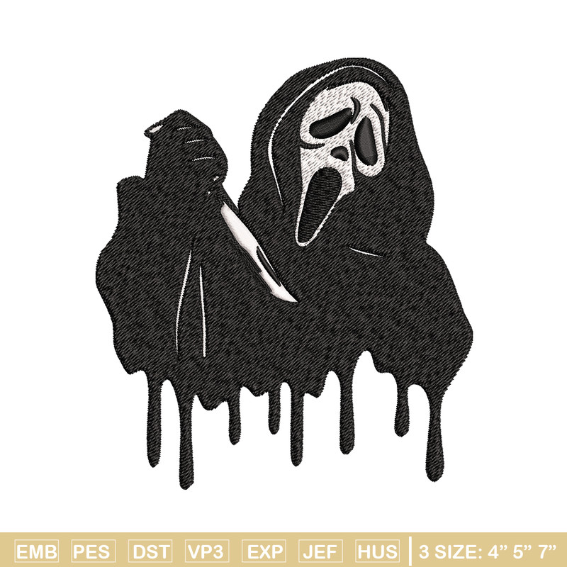Ghostface knife Embroidery design, Horror Embroidery, Embroidery File, logo design, logo shirt, Digital download..jpg
