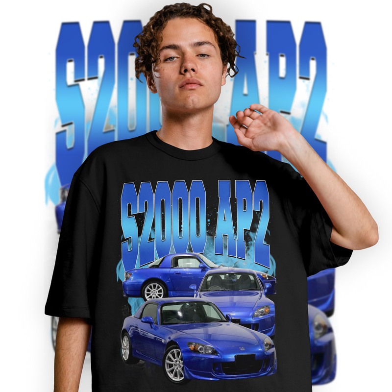 Limited Honda S2000 AP2 Vintage T-Shirt, JDM S2000 Graphic T-shirt, Retro JDM 90's Fans Homage T-shirt, JDM Gift For Women and Men - 2.jpg
