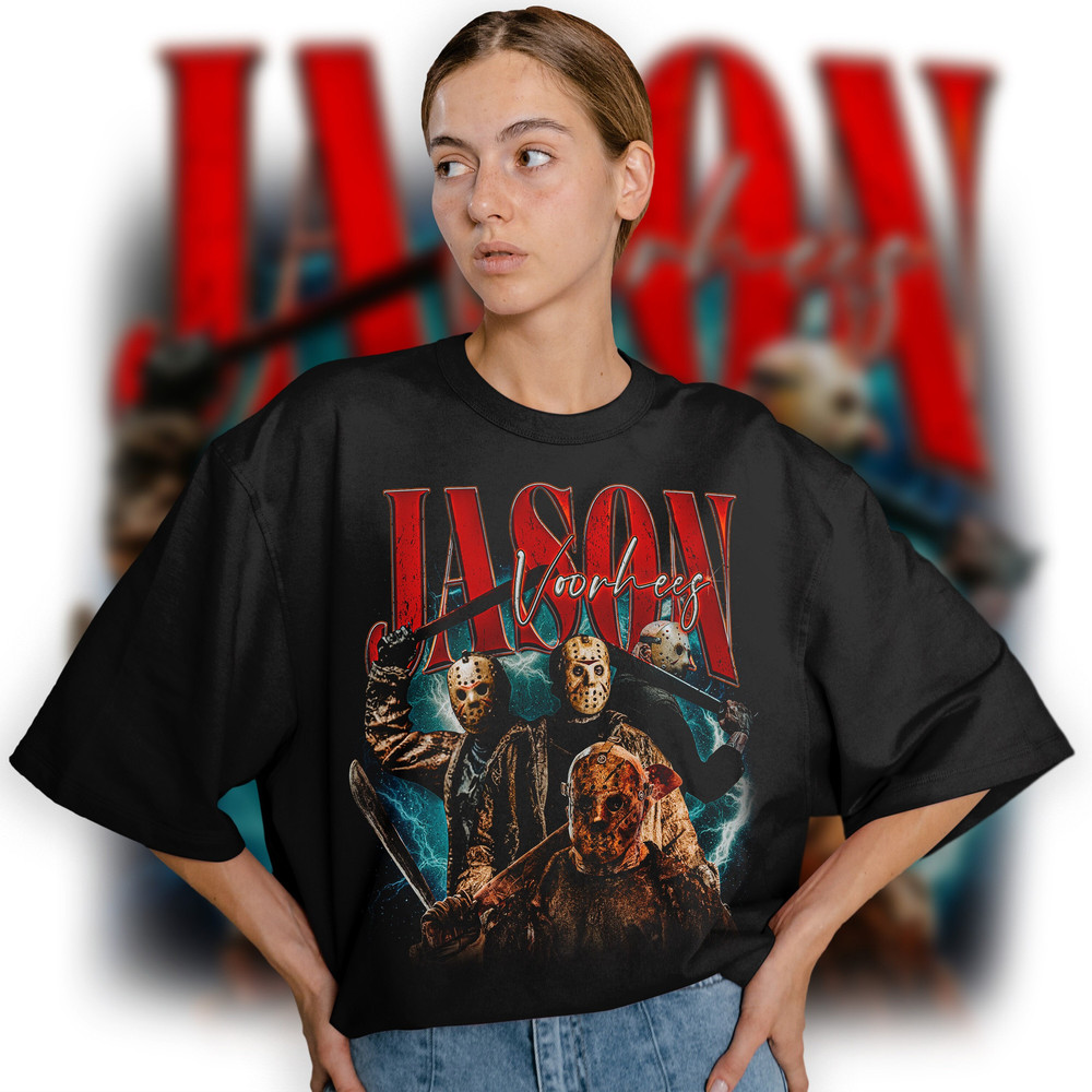 Limited JASON VOORHEESE Vintage T-Shirt, Graphic T-shirt, Retro 90's Fans Homage T-shirt, Gift For Women and Men - 1.jpg
