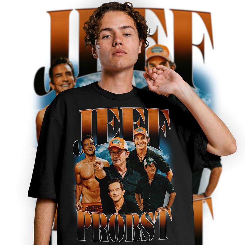 Limited Jeff Probst Vintage T-Shirt, Jeff Probst Graphic T-shirt, Jeff Probst Retro 90's Fans Homage T-shirt, Gift For Women and Men - 2.jpg