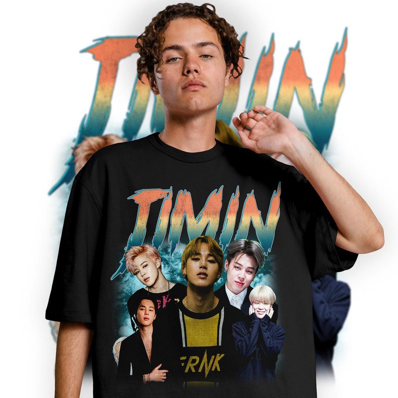 Limited Jimin Vintage T-Shirt, Jimin Graphic T-shirt, Retro 90's Jimin Fans Homage T-shirt, Gift For Women and Men - 2.jpg