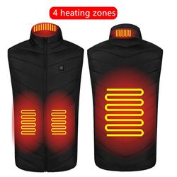 heated vest washable usb charging electric winter clothes