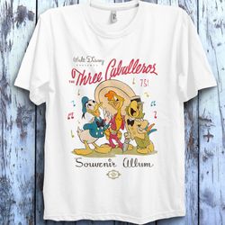 disney the three caballeros classic group tshirt, three caballeros shirt, magic kingdom shirt, wdw disneyland family mat
