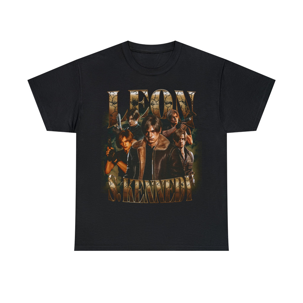 Limited Leon S Kennedy Vintage T-Shirt, Graphic Unisex T-shirt, Retro 90's Fans Homage T-shirt, Gift For Women and Men - 3.jpg
