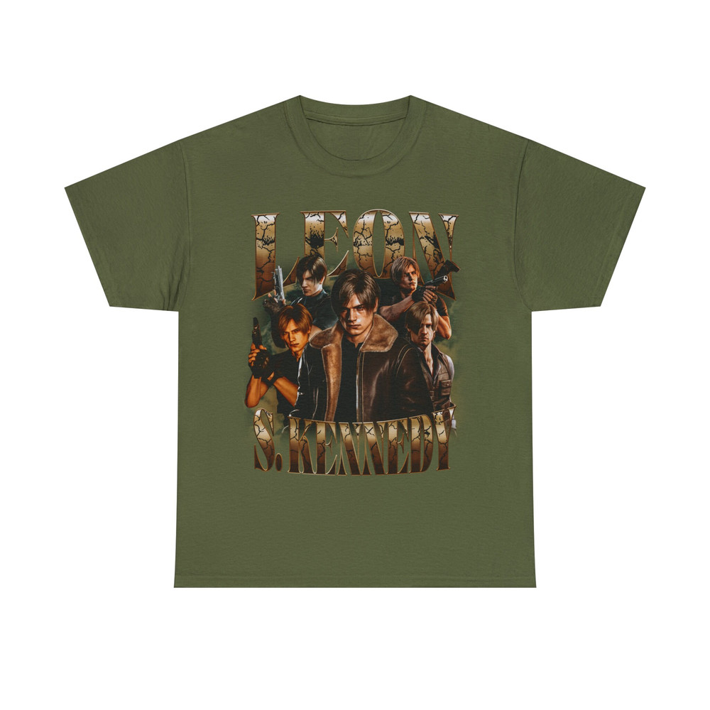 Limited Leon S Kennedy Vintage T-Shirt, Graphic Unisex T-shirt, Retro 90's Fans Homage T-shirt, Gift For Women and Men - 4.jpg