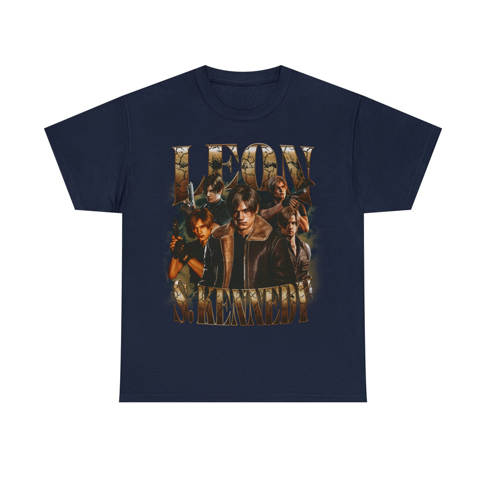 Limited Leon S Kennedy Vintage T-Shirt, Graphic Unisex T-shirt, Retro 90's Fans Homage T-shirt, Gift For Women and Men - 7.jpg