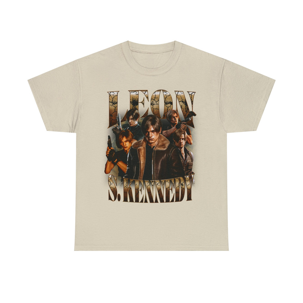 Limited Leon S Kennedy Vintage T-Shirt, Graphic Unisex T-shirt, Retro 90's Fans Homage T-shirt, Gift For Women and Men - 8.jpg