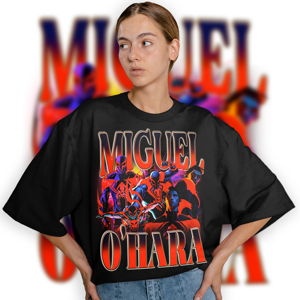 Limited Miguel O'Hara Vintage T-Shirt, Spiderman Across The Spider-Verse, Retro 90's Fans Homage T-shirt, Gift For Women and Men - 1.jpg