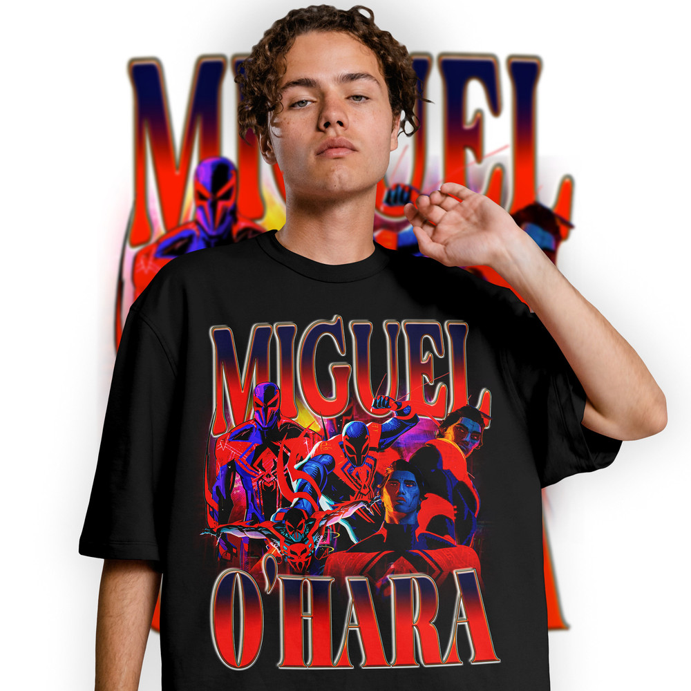 Limited Miguel O'Hara Vintage T-Shirt, Spiderman Across The Spider-Verse, Retro 90's Fans Homage T-shirt, Gift For Women and Men - 2.jpg