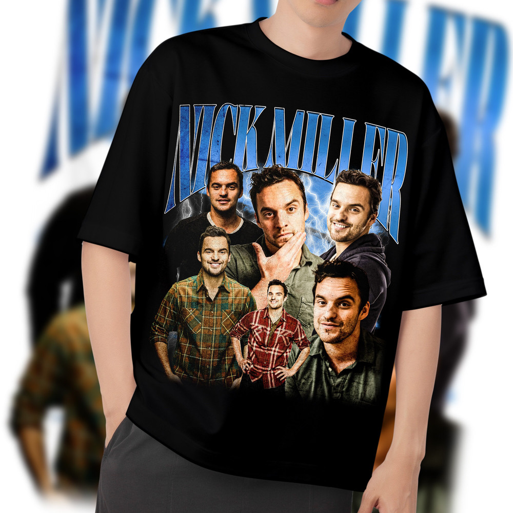 Limited NICK MILLER Vintage T-Shirt, Graphic Unisex T-shirt, Retro 90's Nick Miller Fans Homage T-shirt, Gift For Women and Men - 2.jpg