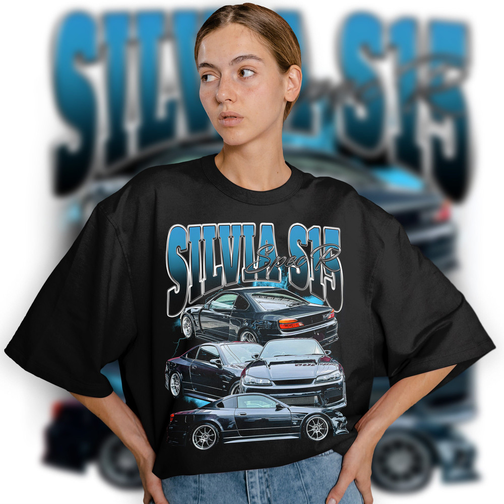 Limited Nissan SILVIA S15 Spec R Shirt, S15 JDM Vintage T-Shirt, SILVIA S15 240SX Graphic T-shirt, Jdm Retro 90's Homage T-shirt, Jdm Gift - 1.jpg