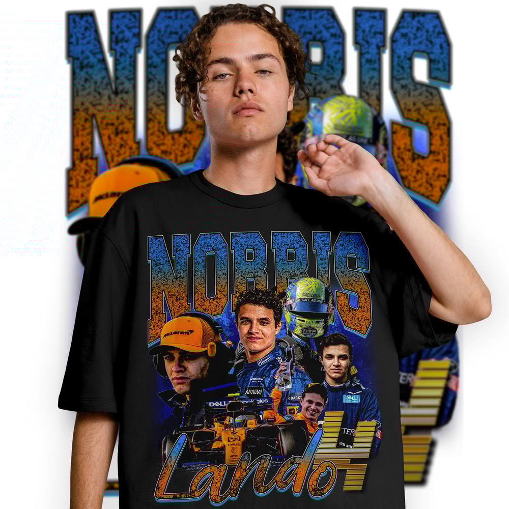 Limited Norris Lando Vintage T-Shirt, Graphic Unisex T-shirt, Retro 90's Fans Homage T-shirt, Gift For Women and Men - 2.jpg