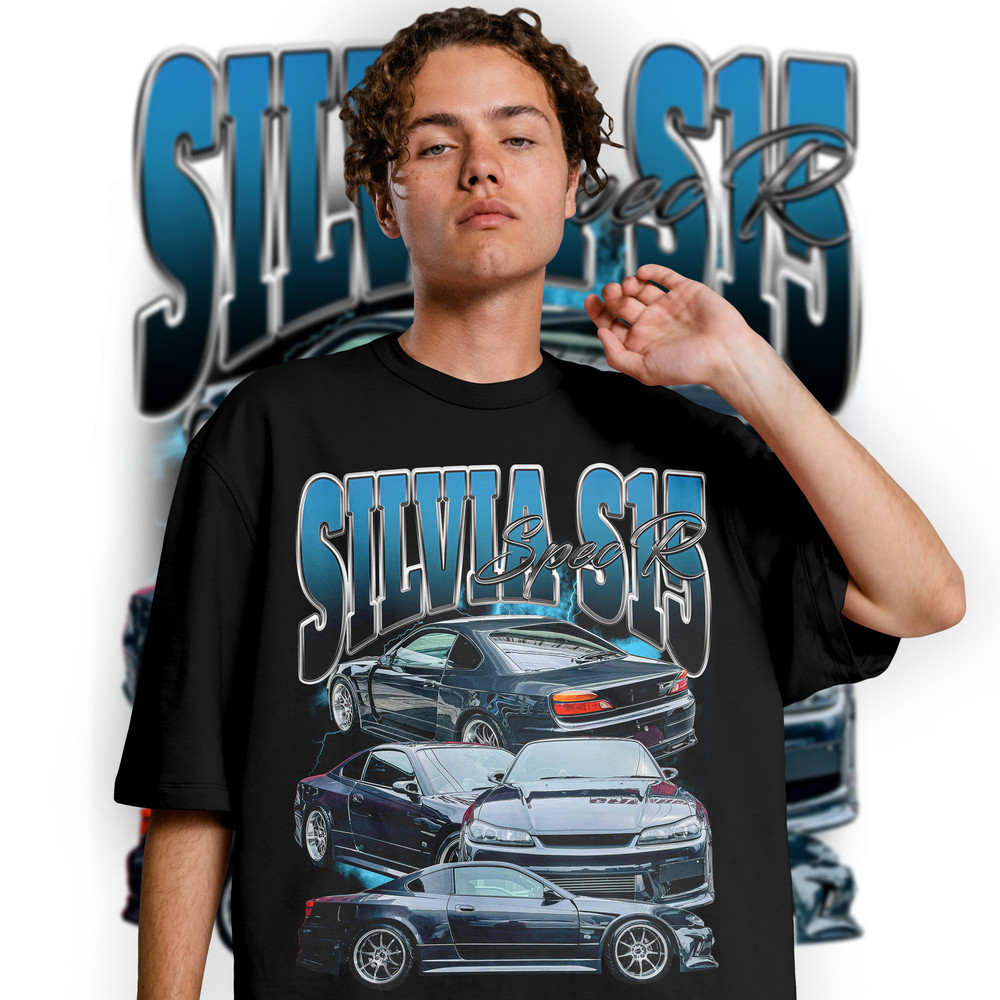 Limited Nissan SILVIA S15 Spec R Shirt, S15 JDM Vintage T-Shirt, SILVIA S15 240SX Graphic T-shirt, Jdm Retro 90's Homage T-shirt, Jdm Gift - 2.jpg