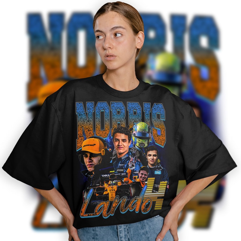 Limited Norris Lando Vintage T-Shirt, Graphic Unisex T-shirt, Retro 90's Fans Homage T-shirt, Gift For Women and Men - 1.jpg