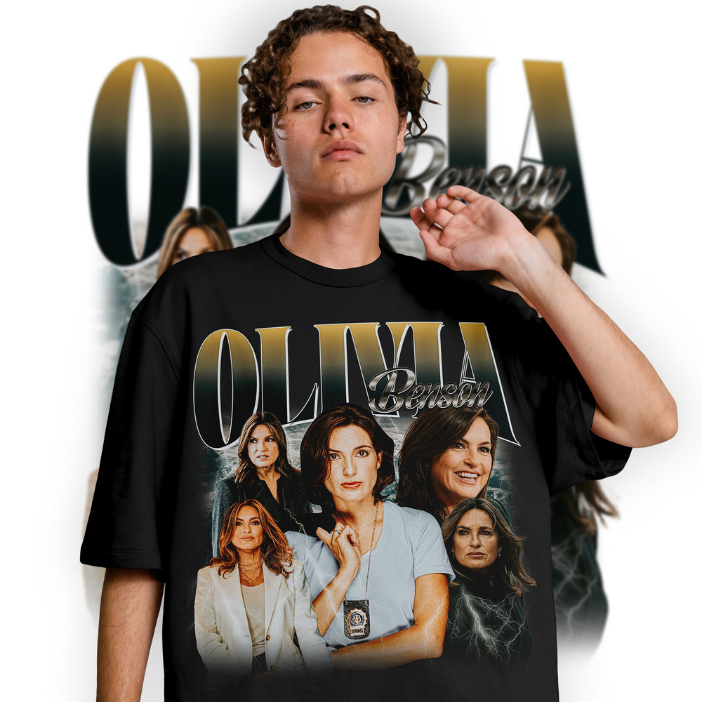 Limited Olivia Benson Vintage T-Shirt, Graphic Unisex T-shirt, Retro 90's Olivia Benson Fans Homage T-shirt, Gift For Women and Men - 2.jpg