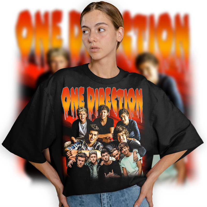 Limited One Direction Vintage T-Shirt, Heavy Metal Direction T-Shirt, One Direction Metal Shirt, One Direction Retro 90's Fans Homage Tshirt - 1.jpg