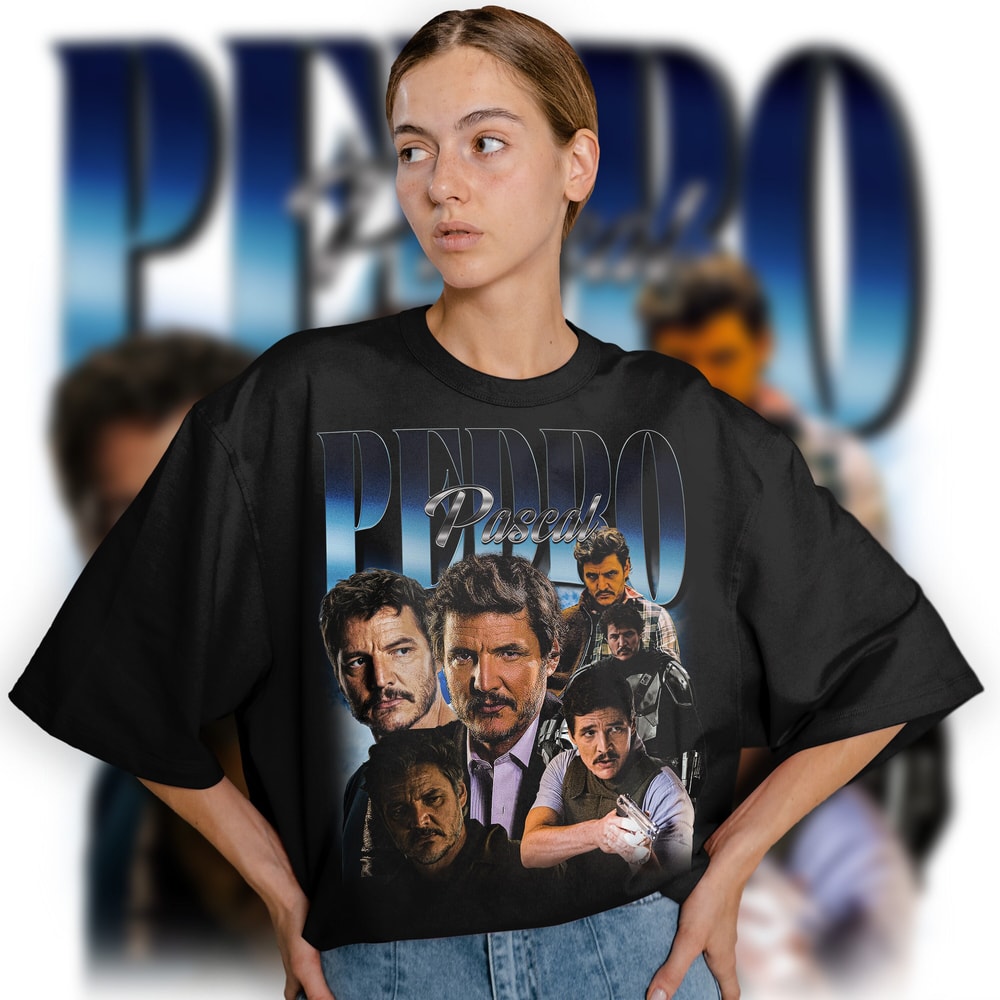 Limited Pedro Pascal Vintage T-Shirt, Graphic Unisex T-shirt, Retro 90's Fans Homage T-shirt, Gift For Women and Men - 1.jpg