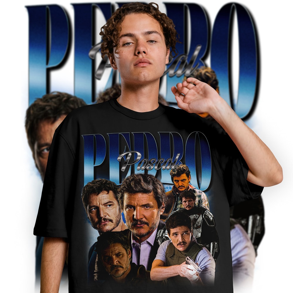Limited Pedro Pascal Vintage T-Shirt, Graphic Unisex T-shirt, Retro 90's Fans Homage T-shirt, Gift For Women and Men - 2.jpg
