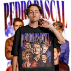 limited pedro pascal vintage png, graphic unisex png, retro 90s pedro pascal fans homage png, gift for women and men