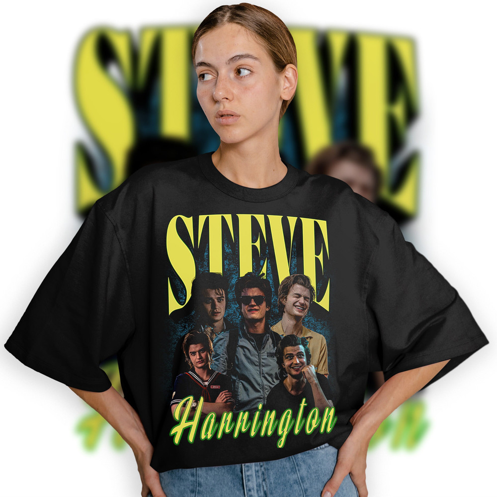 Limited Steve Harrington Vintage T-Shirt, Steve Harrington Graphic T-shirt, Retro 90's Fans Homage T-shirt, Gift For Women and Men - 1.jpg