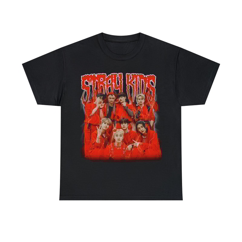 Limited Stray Kids Heavy Metal T-Shirt, Graphic Unisex T-shirt, Retro 90's Kpop Fans Homage T-shirt, Gift For Women and Men - 3.jpg