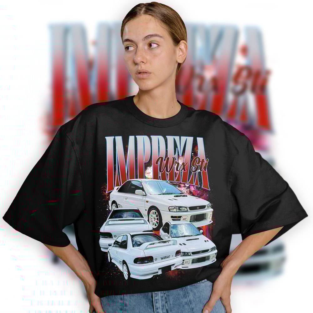 Limited Subaru Impreza WRX STI Vintage T-Shirt, Graphic T-shirt, Retro 90's Subaru STI Fans Homage T-shirt, Gift For Women and Men - 1.jpg
