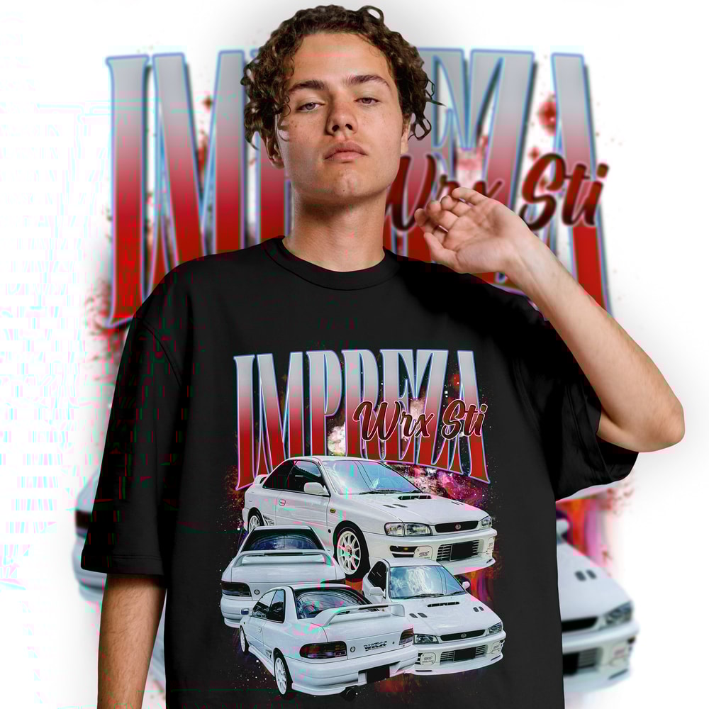 Limited Subaru Impreza WRX STI Vintage T-Shirt, Graphic T-shirt, Retro 90's Subaru STI Fans Homage T-shirt, Gift For Women and Men - 2.jpg