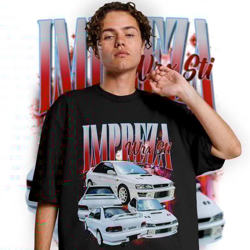Limited Subaru Impreza WRX STI Vintage T-Shirt, Graphic T-shirt, Retro 90's Subaru STI Fans Homage T-shirt, Gift For Women and Men - 2.jpg