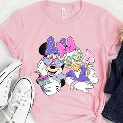 minnie mouse and daisy duck love summer  shirt, disneyland family matching shirt, magic kingdom tee, wdw epcot theme par
