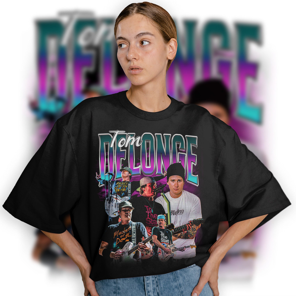 Limited TOM DELONGE Vintage T-Shirt, Graphic T-shirt, Retro 90's Fans Homage T-shirt, Gift For Women and Men - 1.jpg