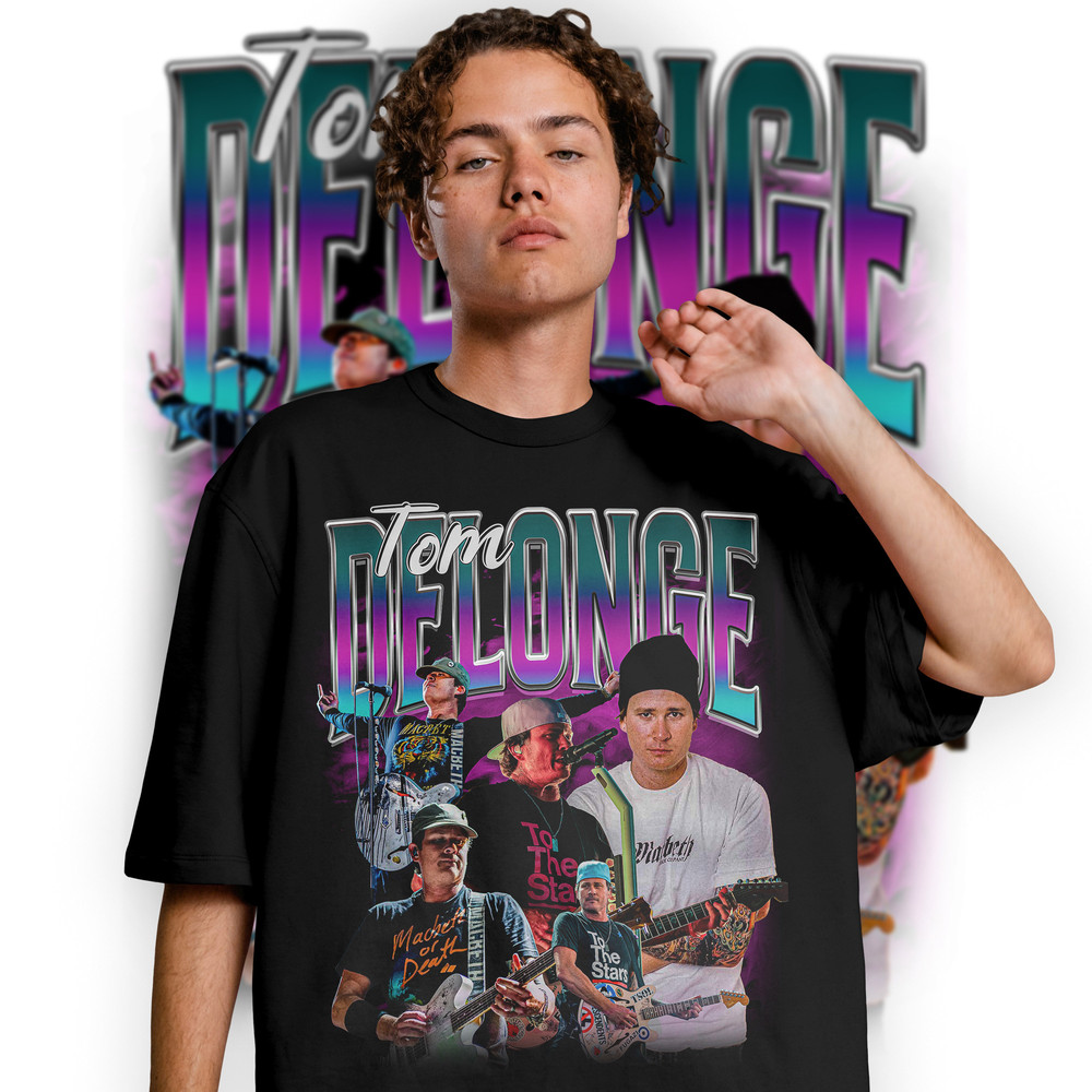 Limited TOM DELONGE Vintage T-Shirt, Graphic T-shirt, Retro 90's Fans Homage T-shirt, Gift For Women and Men - 2.jpg