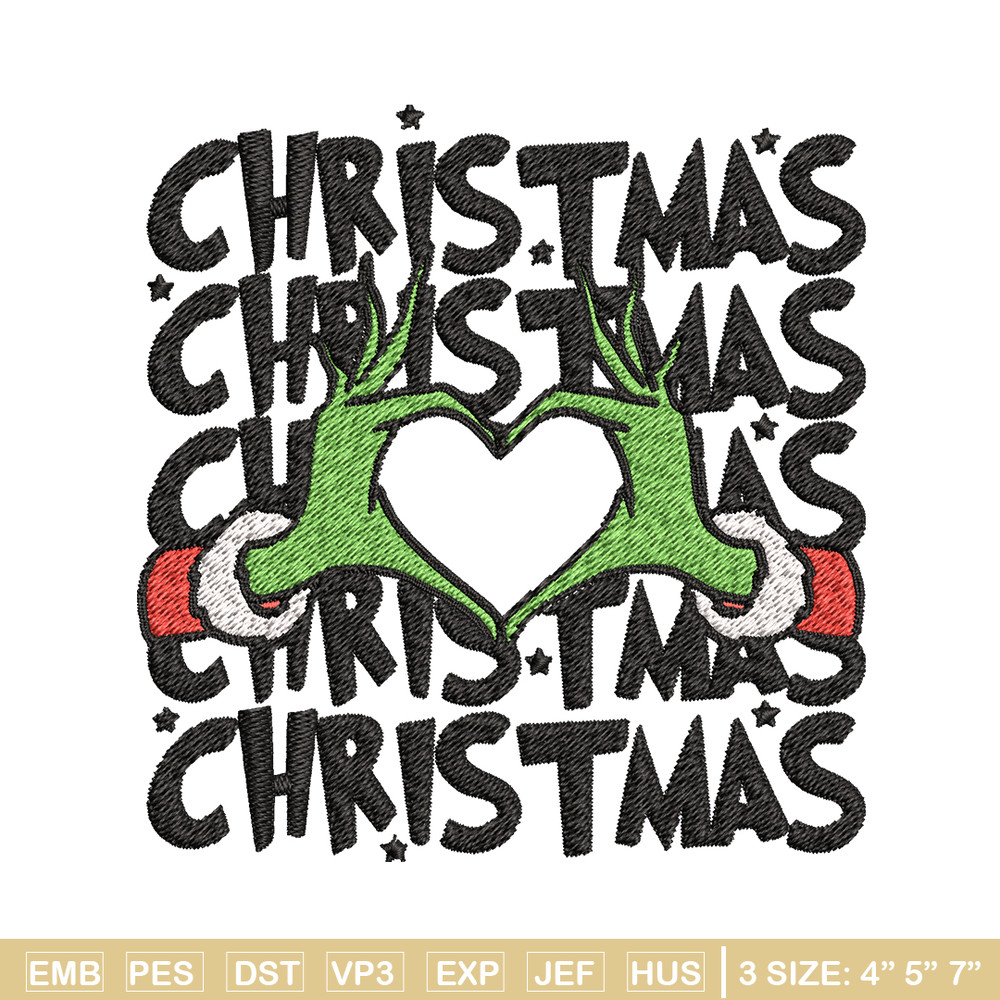 Grinch christmas Embroidery design, Grinch christmas Embroidery, logo design, Embroidery File, Instant download..jpg