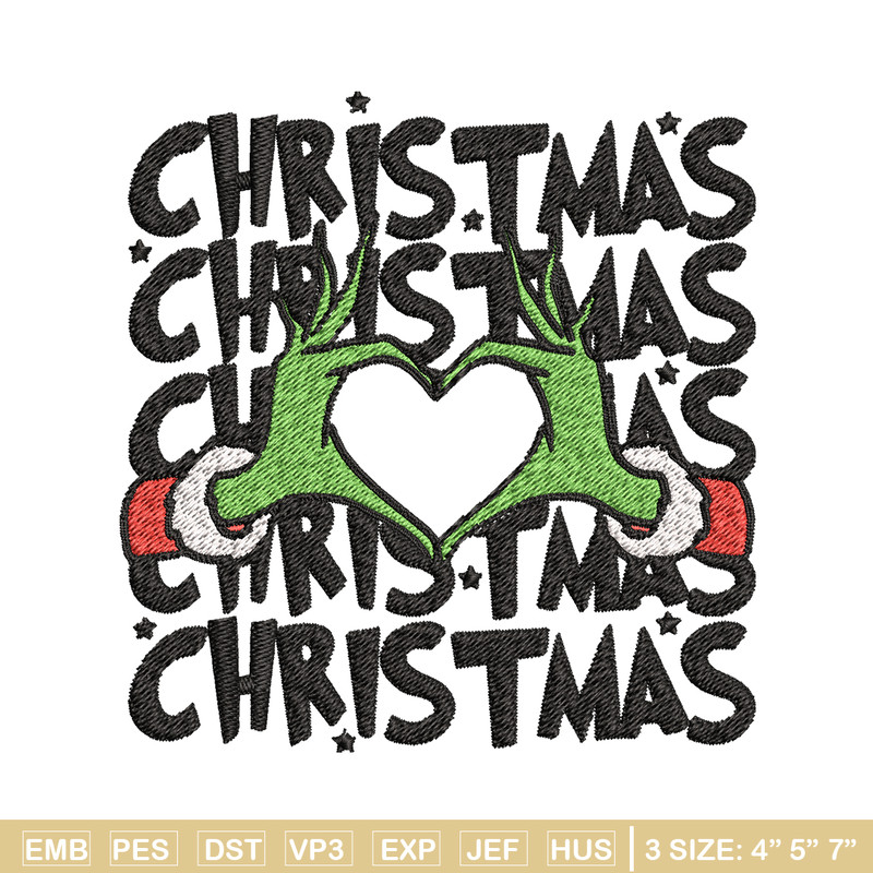 Grinch christmas Embroidery design, Grinch christmas Embroidery, logo design, Embroidery File, Instant download..jpg