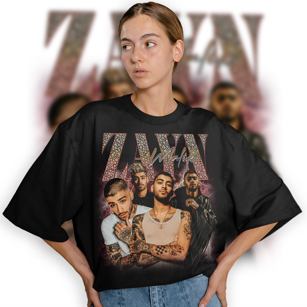 Limited ZAYN MALIK Vintage T-Shirt, Graphic Unisex T-shirt, Retro 90's Fans Homage T-shirt, Gift For Women and Men - 1.jpg