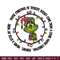 Grinch santa logo Embroidery design, Grinch merry christmas Embroidery, Grinch design, Embroidery File, Instant download.jpg