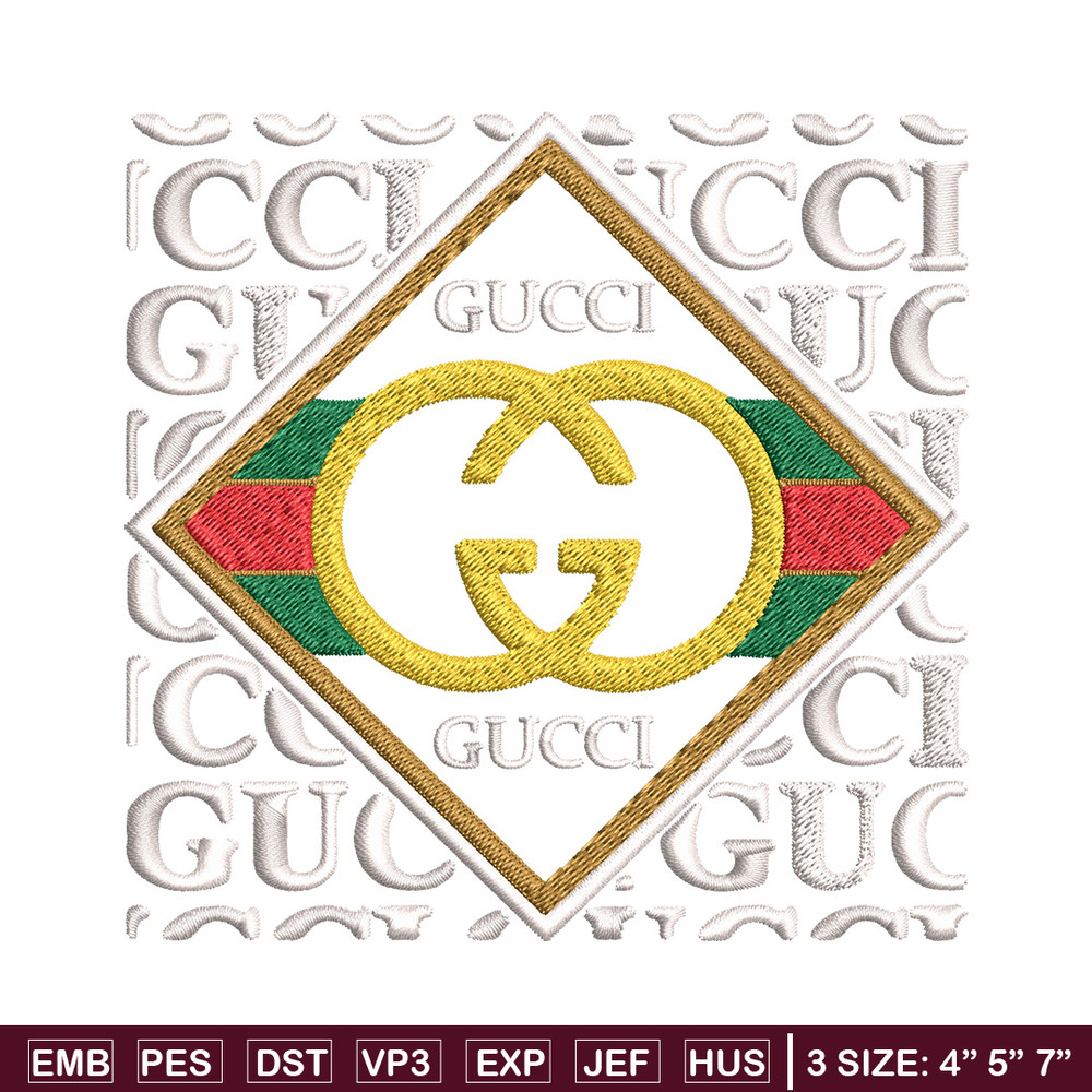 Gucci design Embroidery Design, Gucci Embroidery, Brand Embroidery, Logo shirt, Embroidery File, Digital download.jpg