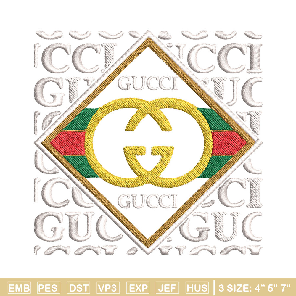 Gucci design Embroidery Design, Gucci Embroidery, Brand Embroidery, Logo shirt, Embroidery File, Digital download.jpg
