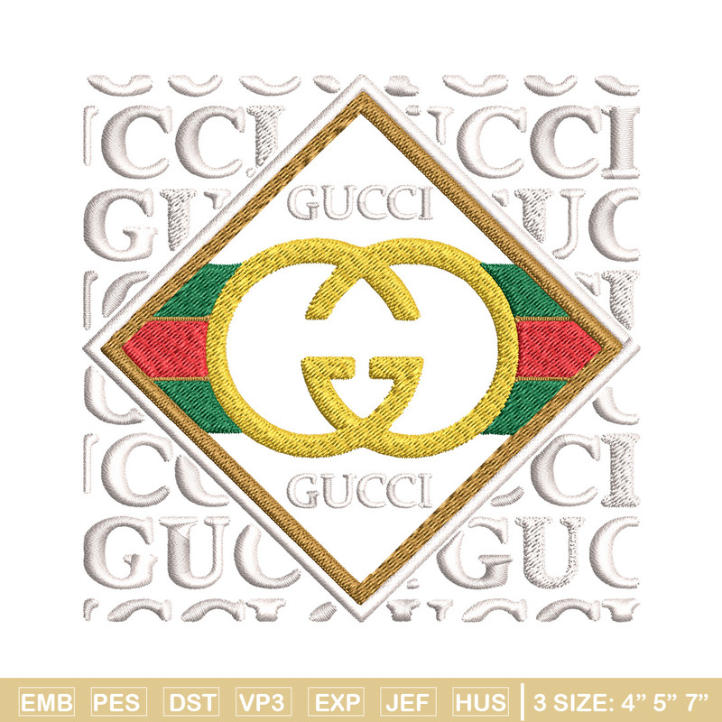 Gucci design Embroidery Design, Gucci Embroidery, Brand Embroidery, Logo shirt, Embroidery File, Digital download.jpg