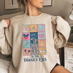 vintage in my disney era sweatshirt, disney castle shirt, mickey minnie disney balloons shirt, magic kingdom, disney fam