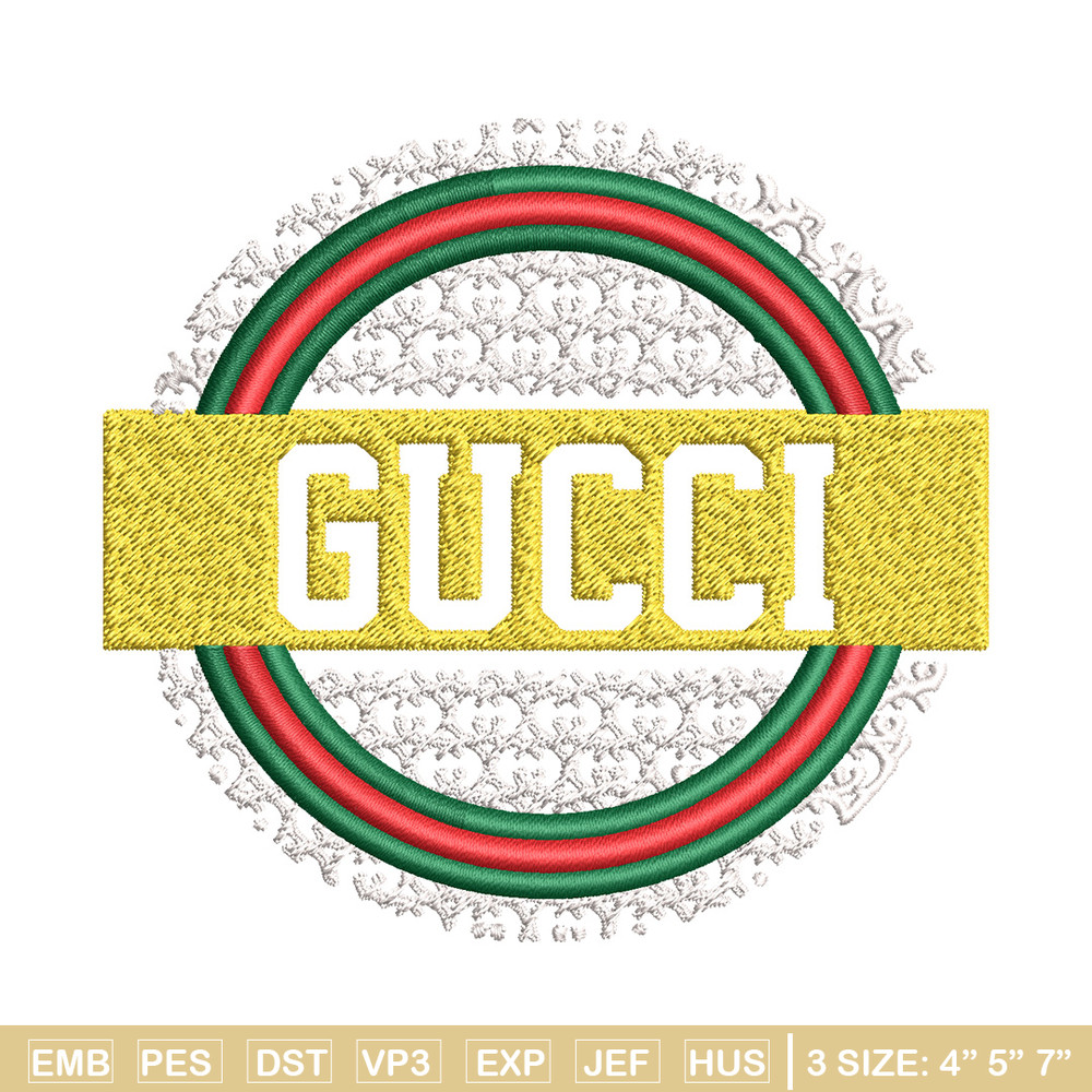 Gucci logo Embroidery Design, Gucci Embroidery, Brand Embroidery, Logo shirt, Embroidery File, Digital download.jpg