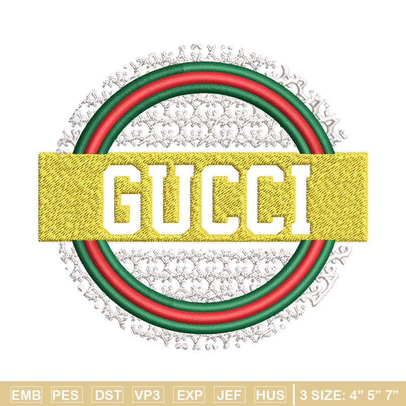 Gucci logo Embroidery Design, Gucci Embroidery, Brand Embroidery, Logo shirt, Embroidery File, Digital download.jpg
