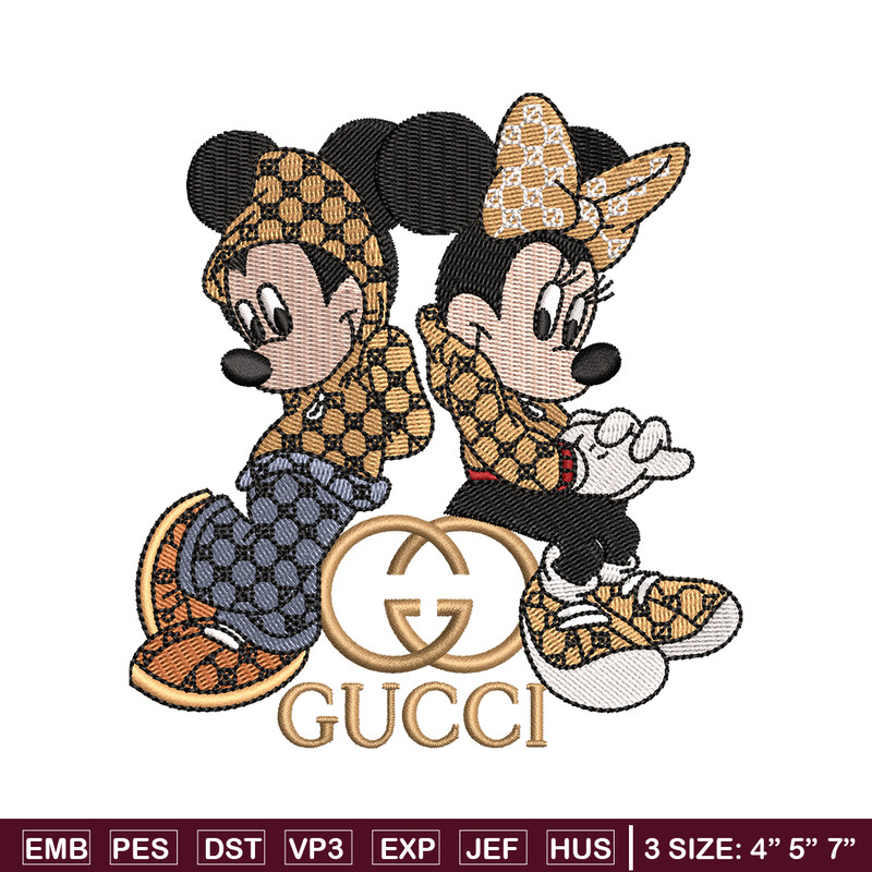 Gucci Mickey And Minnie Embroidery design, Disney Embroidery, Disney design, Embroidery File, Digital download..jpg