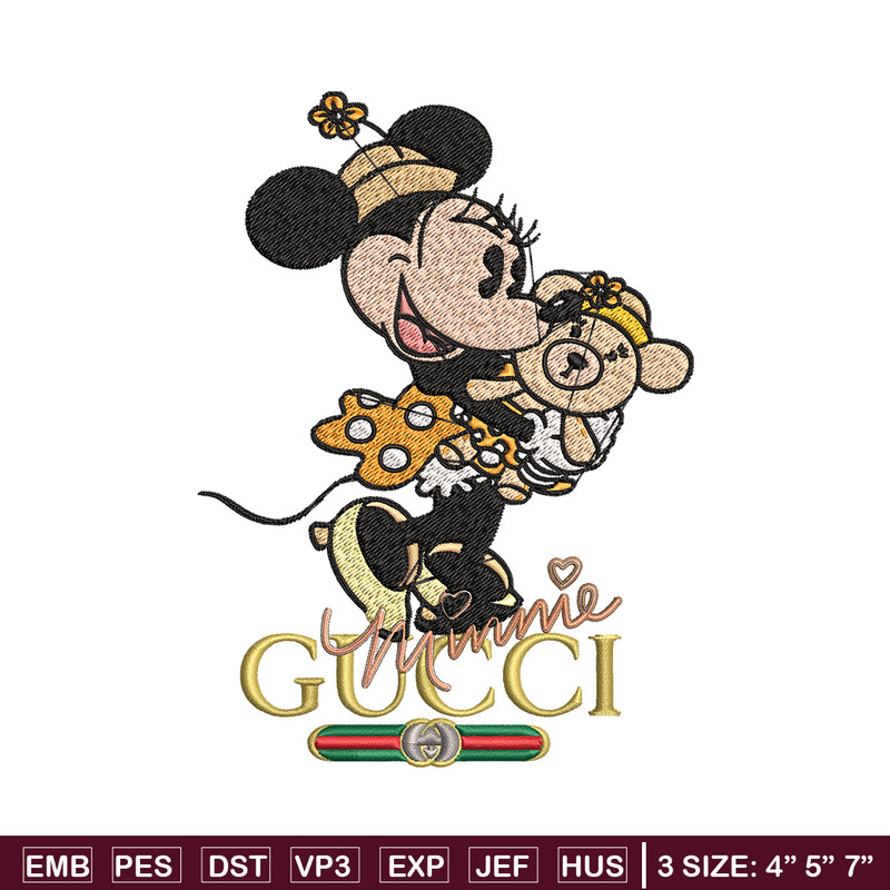 Gucci Minnie mouse Embroidery design, Gucci Embroidery, Disney design, Embroidery File, cartoon shirt, Digital download..jpg