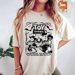 vintage toy story halloween comfort colorsr shirt, disney toy story shirt, disney friends shirt, disney world shirt, dis