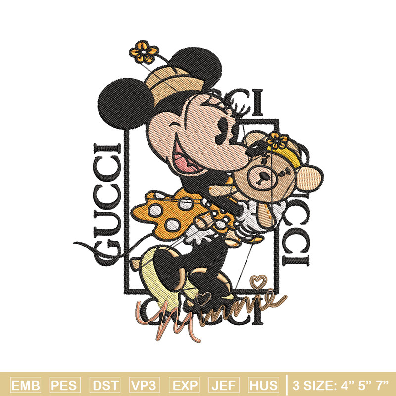 Gucci Minnie mouse Embroidery design, Gucci Embroidery, Disney design, Embroidery File, cartoon shirt, Instant download..jpg