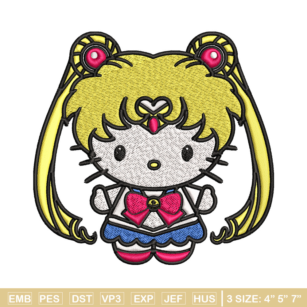 Hallokitty Sailor Moon Embroidery design, Hallokitty Embroidery, cartoon design, Embroidery File, Digital download..jpg