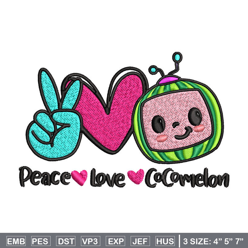 Cocomelon Logo Embroidery design, Cocomelon Embroidery, logo design, Embroidery File, logo shirt, Instant download..jpg