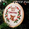 Babys First Christmas Ornament, Funny Cross Stitch Pattern, Beginner Embroidery, Santa Sack Gift, Babys First Christmas Stocking.jpg